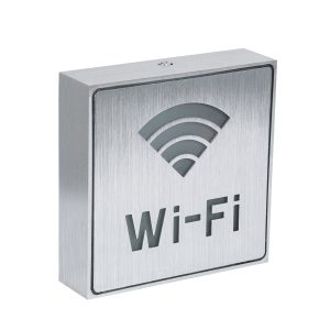 SENSATI 75657 Φωτιστικό Τοίχου Ένδειξης Wi-Fi LED 1W AC 220-240V IP20 – Σώμα Αλουμινίου – Μ11 x Π11 x Υ3cm – Μπλε