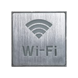 SENSATI 75657 Φωτιστικό Τοίχου Ένδειξης Wi-Fi LED 1W AC 220-240V IP20 – Σώμα Αλουμινίου – Μ11 x Π11 x Υ3cm – Μπλε