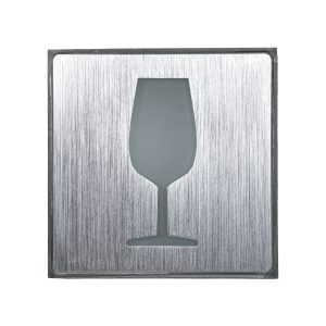 SENSATI 75662 Φωτιστικό Τοίχου Ένδειξης GLASS OF WINE LED 1W AC 220-240V IP20 – Σώμα Αλουμινίου – Μ11 x Π11 x Υ3cm – Πορτοκαλί