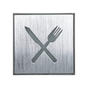 SENSATI 75660 Φωτιστικό Τοίχου Ένδειξης RESTAURANT FORK & KNIFE LED 1W AC 220-240V IP20 – Σώμα Αλουμινίου – Μ11 x Π11 x Υ3cm – Πορτοκαλί