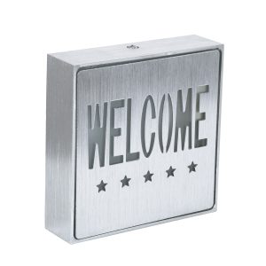 SENSATI 75658 Φωτιστικό Τοίχου Ένδειξης WELCOME 5 STARS LED 1W AC 220-240V IP20 – Σώμα Αλουμινίου – Μ11 x Π11 x Υ3cm – Πράσινο