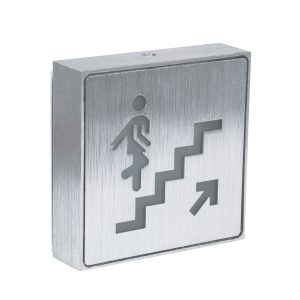 SENSATI 75659 Φωτιστικό Τοίχου Ένδειξης STAIRS UP ARROW LED 1W AC 220-240V IP20 – Σώμα Αλουμινίου – Μ11 x Π11 x Υ3cm – Πράσινο