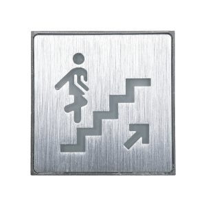 SENSATI 75659 Φωτιστικό Τοίχου Ένδειξης STAIRS UP ARROW LED 1W AC 220-240V IP20 – Σώμα Αλουμινίου – Μ11 x Π11 x Υ3cm – Πράσινο