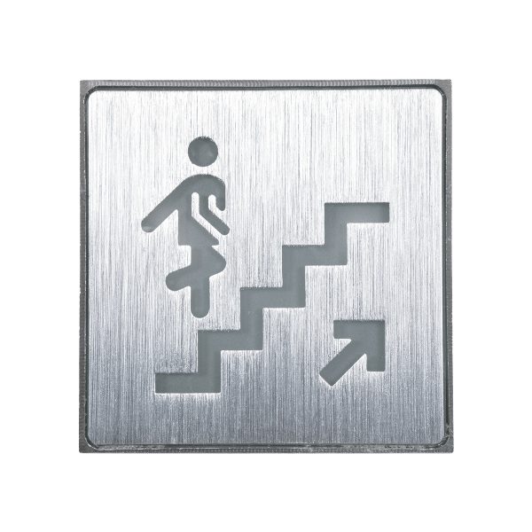 SENSATI 75659 Φωτιστικό Τοίχου Ένδειξης STAIRS UP ARROW LED 1W AC 220-240V IP20 - Σώμα Αλουμινίου - Μ11 x Π11 x Υ3cm - Πράσινο - Image 2