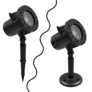 75599 Προβολάκι Κήπου Καρφωτό – Δαπέδου Epistar LED 6W 300lm 60° AC 230V Αδιάβροχο IP44 RGB με 12 Διαφορετικά Σχέδια Φωτισμού
