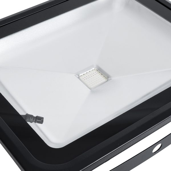 75602 Επαγγελματικός Προβολέας LED 50W 3250lm 120° AC 220-240V Αδιάβροχος IP65 με Ασύρματο Χειριστήριο IR - RGB - Μ28.5 x Π23.5 x Υ10cm - 3 Χρόνια Εγγύηση - Image 5