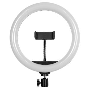 75801 Professional Digital Ring Light Φ26cm LED SMD 30W 3000lm 180° DC 5V με Καλώδιο Τροφοδοσίας USB – Ενσωματωμένο Χειριστήριο Εναλλαγής Χρωμάτων & 1 Βάση Τηλεφώνου – Πολύχρωμο RGBW+WW Dimmable