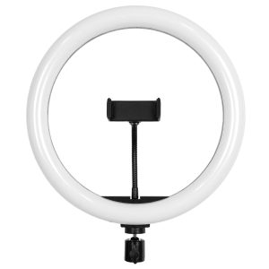 75802 Professional Digital Ring Light Φ30cm LED SMD 40W 4000lm 180° DC 5V με Καλώδιο Τροφοδοσίας USB – Ενσωματωμένο Χειριστήριο Εναλλαγής Χρωμάτων & 1 Βάση Τηλεφώνου – Πολύχρωμο RGBW+WW Dimmable