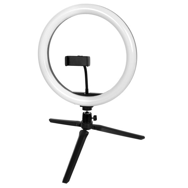 75802 Professional Digital Ring Light Φ30cm LED SMD 40W 4000lm 180° DC 5V με Καλώδιο Τροφοδοσίας USB - Ενσωματωμένο Χειριστήριο Εναλλαγής Χρωμάτων & 1 Βάση Τηλεφώνου - Πολύχρωμο RGBW+WW Dimmable - Image 5