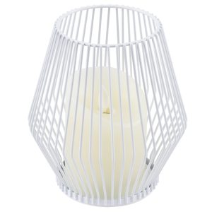 CANDLE 76488 Διακοσμητικό Realistic Κερί με LED Εφέ Κινούμενης Φλόγας – Μπαταρίας 2 x AA (Δεν Συμπεριλαμβάνονται) & Ασύρματο Χειριστήριο IR Θερμό Λευκό 2700K Dimmable Λευκό Φ14 x Υ16cm
