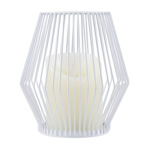 CANDLE 76488 Διακοσμητικό Realistic Κερί με LED Εφέ Κινούμενης Φλόγας – Μπαταρίας 2 x AA (Δεν Συμπεριλαμβάνονται) & Ασύρματο Χειριστήριο IR Θερμό Λευκό 2700K Dimmable Λευκό Φ14 x Υ16cm