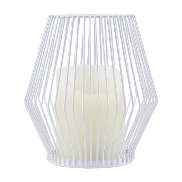 CANDLE 76488 Διακοσμητικό Realistic Κερί με LED Εφέ Κινούμενης Φλόγας - Μπαταρίας 2 x AA (Δεν Συμπεριλαμβάνονται) & Ασύρματο Χειριστήριο IR Θερμό Λευκό 2700K Dimmable Λευκό Φ14 x Υ16cm - Image 2