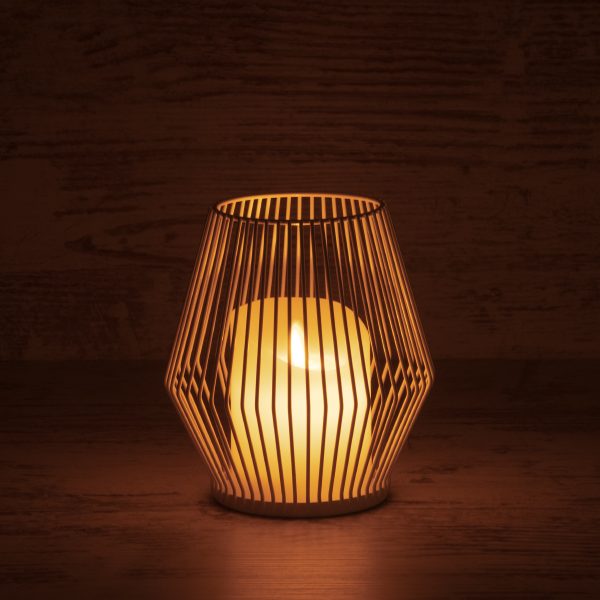 CANDLE 76488 Διακοσμητικό Realistic Κερί με LED Εφέ Κινούμενης Φλόγας - Μπαταρίας 2 x AA (Δεν Συμπεριλαμβάνονται) & Ασύρματο Χειριστήριο IR Θερμό Λευκό 2700K Dimmable Λευκό Φ14 x Υ16cm - Image 5