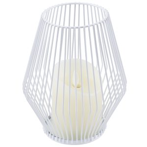 CANDLE 76489 Διακοσμητικό Realistic Κερί με LED Εφέ Κινούμενης Φλόγας – Μπαταρίας 2 x AA (Δεν Συμπεριλαμβάνονται) & Ασύρματο Χειριστήριο IR Θερμό Λευκό 2700K Dimmable Λευκό Φ16 x Υ18cm