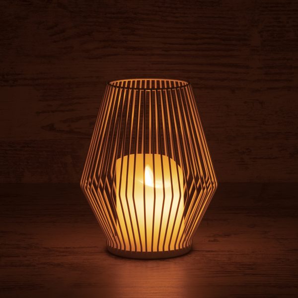 CANDLE 76489 Διακοσμητικό Realistic Κερί με LED Εφέ Κινούμενης Φλόγας - Μπαταρίας 2 x AA (Δεν Συμπεριλαμβάνονται) & Ασύρματο Χειριστήριο IR Θερμό Λευκό 2700K Dimmable Λευκό Φ16 x Υ18cm - Image 5