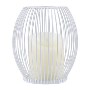 CANDLE 76490 Διακοσμητικό Realistic Κερί με LED Εφέ Κινούμενης Φλόγας – Μπαταρίας 2 x AA (Δεν Συμπεριλαμβάνονται) & Ασύρματο Χειριστήριο IR Θερμό Λευκό 2700K Dimmable Λευκό Φ14 x Υ16cm