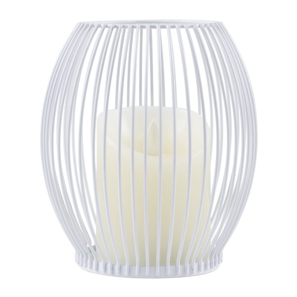 CANDLE 76490 Διακοσμητικό Realistic Κερί με LED Εφέ Κινούμενης Φλόγας - Μπαταρίας 2 x AA (Δεν Συμπεριλαμβάνονται) & Ασύρματο Χειριστήριο IR Θερμό Λευκό 2700K Dimmable Λευκό Φ14 x Υ16cm - Image 2