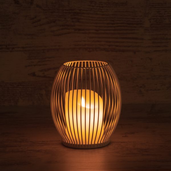 CANDLE 76490 Διακοσμητικό Realistic Κερί με LED Εφέ Κινούμενης Φλόγας - Μπαταρίας 2 x AA (Δεν Συμπεριλαμβάνονται) & Ασύρματο Χειριστήριο IR Θερμό Λευκό 2700K Dimmable Λευκό Φ14 x Υ16cm - Image 5