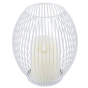 CANDLE 76491 Διακοσμητικό Realistic Κερί με LED Εφέ Κινούμενης Φλόγας – Μπαταρίας 2 x AA (Δεν Συμπεριλαμβάνονται) & Ασύρματο Χειριστήριο IR Θερμό Λευκό 2700K Dimmable Λευκό Φ16 x Υ18cm