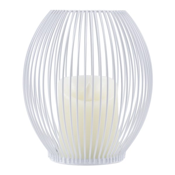 CANDLE 76491 Διακοσμητικό Realistic Κερί με LED Εφέ Κινούμενης Φλόγας - Μπαταρίας 2 x AA (Δεν Συμπεριλαμβάνονται) & Ασύρματο Χειριστήριο IR Θερμό Λευκό 2700K Dimmable Λευκό Φ16 x Υ18cm - Image 2