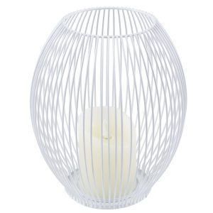 CANDLE 76492 Διακοσμητικό Realistic Κερί με LED Εφέ Κινούμενης Φλόγας – Μπαταρίας 2 x AA (Δεν Συμπεριλαμβάνονται) & Ασύρματο Χειριστήριο IR Θερμό Λευκό 2700K Dimmable Λευκό Φ19 x Υ24cm