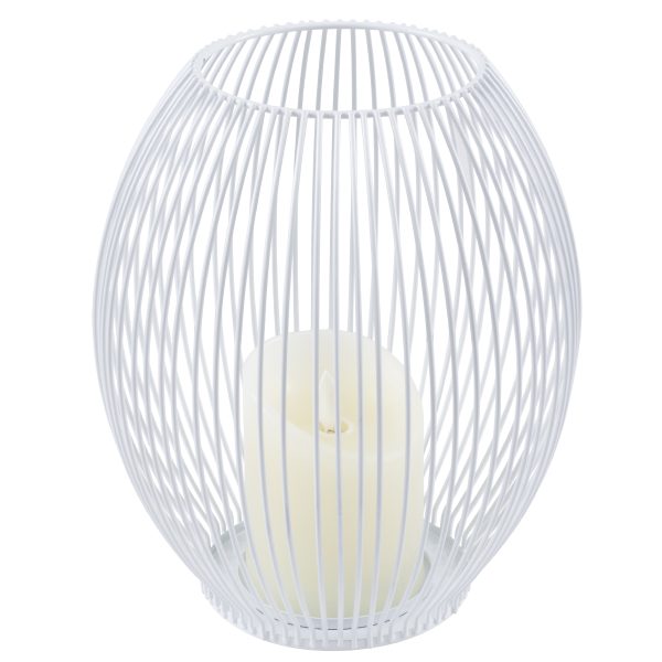 CANDLE 76492 Διακοσμητικό Realistic Κερί με LED Εφέ Κινούμενης Φλόγας - Μπαταρίας 2 x AA (Δεν Συμπεριλαμβάνονται) & Ασύρματο Χειριστήριο IR Θερμό Λευκό 2700K Dimmable Λευκό Φ19 x Υ24cm