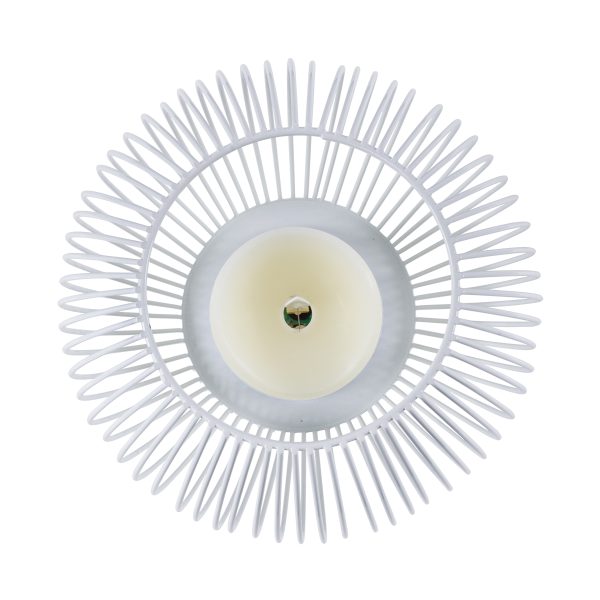 CANDLE 76492 Διακοσμητικό Realistic Κερί με LED Εφέ Κινούμενης Φλόγας - Μπαταρίας 2 x AA (Δεν Συμπεριλαμβάνονται) & Ασύρματο Χειριστήριο IR Θερμό Λευκό 2700K Dimmable Λευκό Φ19 x Υ24cm - Image 3