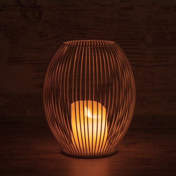 CANDLE 76492 Διακοσμητικό Realistic Κερί με LED Εφέ Κινούμενης Φλόγας - Μπαταρίας 2 x AA (Δεν Συμπεριλαμβάνονται) & Ασύρματο Χειριστήριο IR Θερμό Λευκό 2700K Dimmable Λευκό Φ19 x Υ24cm - Image 5