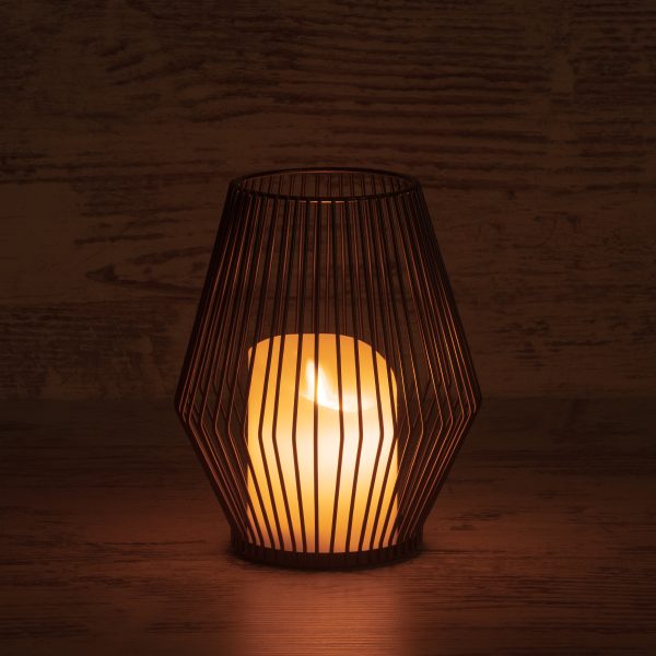 CANDLE 76494 Διακοσμητικό Realistic Κερί με LED Εφέ Κινούμενης Φλόγας - Μπαταρίας 2 x AA (Δεν Συμπεριλαμβάνονται) & Ασύρματο Χειριστήριο IR Θερμό Λευκό 2700K Dimmable Μαύρο Φ16 x Υ18cm - Image 5