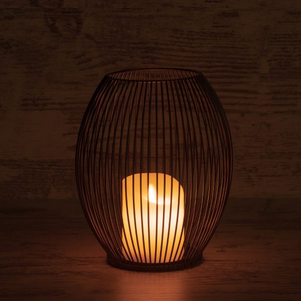 CANDLE 76497 Διακοσμητικό Realistic Κερί με LED Εφέ Κινούμενης Φλόγας - Μπαταρίας 2 x AA (Δεν Συμπεριλαμβάνονται) & Ασύρματο Χειριστήριο IR Θερμό Λευκό 2700K Dimmable Μαύρο Φ19 x Υ24cm - Image 5
