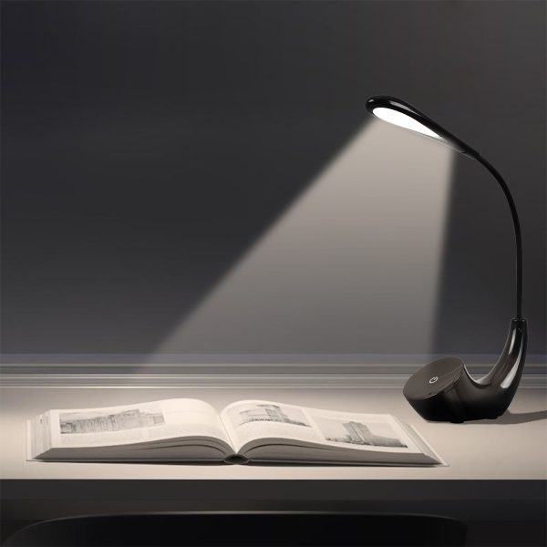 76501 Επιτραπέζιο Φωτιστικό Πορτατίφ LED 2.8W 550lm -° DC 5V IP20 Φυσικό Λευκό 4500K Μαύρο Πλαστικό - Μ15.5 x Π7.5 x Υ44.5cm - 2 Xρόνια Εγγύηση - Image 5