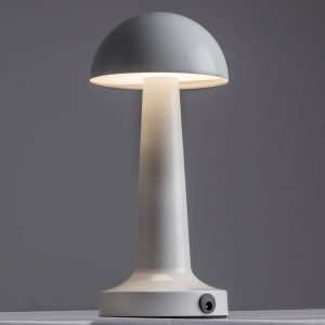 COCO 76508 Επαναφορτιζόμενο Επιτραπέζιο Φωτιστικό Πορτατίφ LED 1.5W 105lm 120° DC 5V IP44 Θερμό Λευκό 2700K Dimmable Λευκό Αλουμίνιο – Μ10 x Π10 x Υ22cm – 2 Xρόνια Εγγύηση