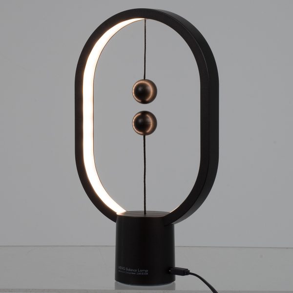 76544 Επιτραπέζιο Φωτιστικό Πορτατίφ LED 15W 1500lm 360° DC 5V IP20 Θερμό Λευκό 2700K Μαύρο & Λευκό Πλαστικό - Μ14 x Π5.5 x Υ24.8cm - 2 Xρόνια Εγγύηση - Image 2