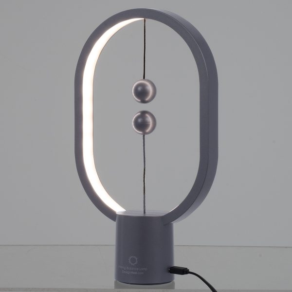 76545 Επιτραπέζιο Φωτιστικό Πορτατίφ LED 15W 1500lm 360° DC 5V IP20 Θερμό Λευκό 2700K Γκρι & Λευκό Πλαστικό - Μ14 x Π5.5 x Υ24.8cm - 2 Xρόνια Εγγύηση - Image 2