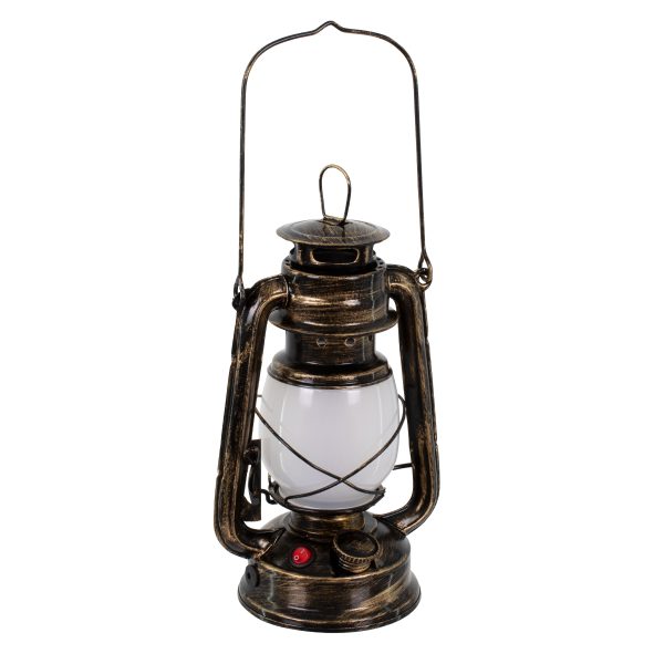 76547 Επιτραπέζιο Φωτιστικό Πορτατίφ LED 10W 500lm 360° με Μπαταρίες (Περιλαμβάνονται) IP20 Ultra Θερμό Λευκό 1800K Μπρούτζινο Μέταλλο - Μ15 x Π11.5 x Υ23.5cm - 2 Xρόνια Εγγύηση - Image 3