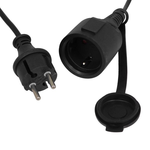78982 WIRE GARLAND Καλωδιογιρλάντα PVC 5 Μέτρων με 15 Ντουί E27 με Πρίζα Schuko Επεκτεινόμενη Αδιάβροχη IP65 - Image 3