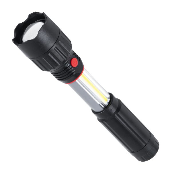 79019 Φορητός Φακός Χειρός LED COB 3W Front + 3W Side 300lm Zoom 1° έως 60° Μοιρών Πτυσσόμενος με 3 Modes Αδιάβροχο IP54 Ψυχρό Λευκό 6000K - Image 2