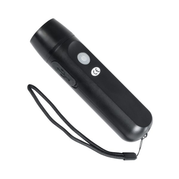 79021 Φορητός Φακός Χειρός CREE LED 3W 240lm - με Επαναφορτιζόμενη Μπαταρία 1400mAh & Χειροκίνητο Φορτιστή Δυναμό - Ψυχρό Λευκό 6000K - Φ4.1 x Υ15cm - Image 2