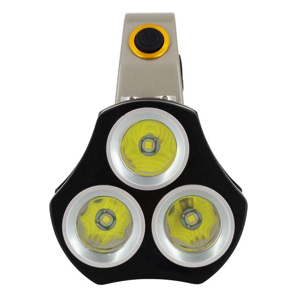 79025 EXTREME Φορητός Επαναφορτιζόμενος Φακός LED CREE XHP50 30W 3000lm με 3 Modes & 3 x Μπαταρίες 18650 20400mAh Li-ion και με Φόρτιστή Αυτοκινήτου & Πρίζας Αδιάβροχος IP65 Ψυχρό Λευκό 6000K - Image 3
