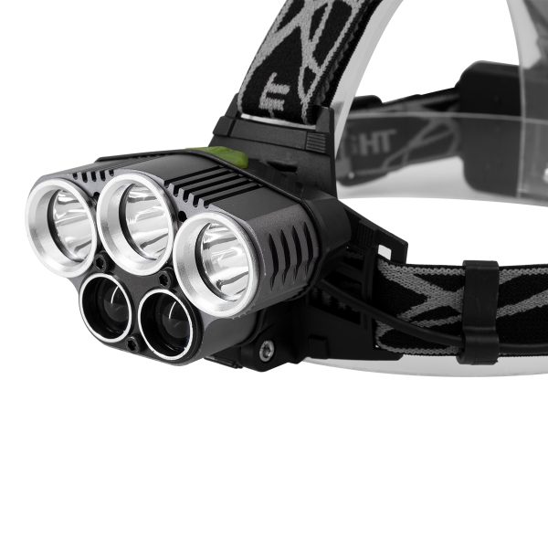 79058 Φακός Κεφαλής Επαναφορτιζόμενος LED CREE XML2-T6 Chip 50 Watt 5000lm με 2 x 18650 Μπαταρίες 5200mAh Ψυχρό Λευκό 6000K - Image 4