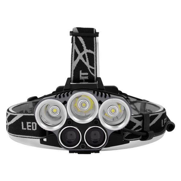 79058 Φακός Κεφαλής Επαναφορτιζόμενος LED CREE XML2-T6 Chip 50 Watt 5000lm με 2 x 18650 Μπαταρίες 5200mAh Ψυχρό Λευκό 6000K - Image 5