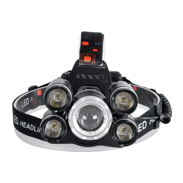 79059 Φακός Κεφαλής Επαναφορτιζόμενος LED CREE XML2-T6 Chip 30 Watt 2000lm με 2 x 18650 Μπαταρίες 5200mAh Ψυχρό Λευκό 6000K - Μ9 x Π7.5 x Υ9cm - Image 2