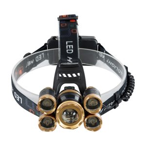 79060 Φορητός Φακός Κεφαλής LED CREE 30W με Επαναφορτιζόμενη Μπαταρία 5200mAh & Καλώδιο Φόρτισης USB – Ψυχρό Λευκό 6000K – Μ8.5 x Π5.5 x Υ5cm