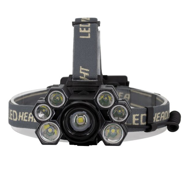 79061 Φακός Κεφαλής Επαναφορτιζόμενος Zoom LED CREE XML2-T6 Chip 90 Watt 9000lm με 2 x 18650 Μπαταρίες 13600mAh Ψυχρό Λευκό 6000K - Image 2