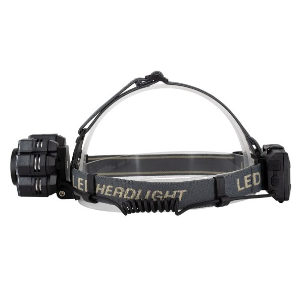 79061 Φακός Κεφαλής Επαναφορτιζόμενος Zoom LED CREE XML2-T6 Chip 90 Watt 9000lm με 2 x 18650 Μπαταρίες 13600mAh Ψυχρό Λευκό 6000K - Image 3