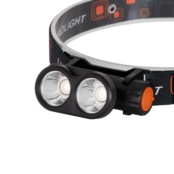 79065 Φακός Κεφαλής Επαναφορτιζόμενος LED CREE XML2-T6 Chip 25 Watt 2500lm με 1 x 18650 Μπαταρία 3400mAh Θερμό Λευκό 3000K & Ψυχρό Λευκό 6000K - Image 4