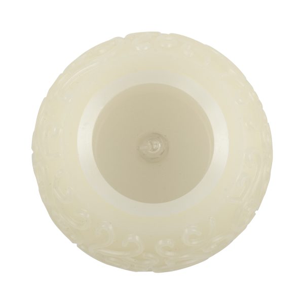 CANDLE 79537 Διακοσμητικό Realistic Κερί με LED Εφέ Κινούμενης Φλόγας - Μπαταρίας 3 x LR1130 Θερμό Λευκό 2700K Μπεζ D6 x H5cm - Image 3