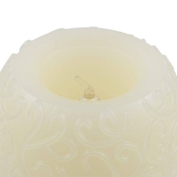 CANDLE 79537 Διακοσμητικό Realistic Κερί με LED Εφέ Κινούμενης Φλόγας - Μπαταρίας 3 x LR1130 Θερμό Λευκό 2700K Μπεζ D6 x H5cm - Image 5