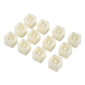 CANDLE 79538 ΣΕΤ 12 x Διακοσμητικά Realistic Κεράκια με LED Εφέ Κινούμενης Φλόγας – Μπαταρίας 12 x CR2032 Θερμό Λευκό 2700K Μπεζ L3.5 x W3.5 x H3.5cm