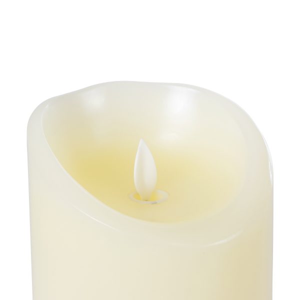 FIREFLAME 79543 Διακοσμητικό Realistic Κερί Παραφίνης με LED Εφέ Κινούμενης Φλόγας - Μπαταρίας & Ασύρματο Χειριστήριο IR Θερμό Λευκό 2700K Dimmable - Φ10 x Υ20cm - Image 5